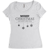 merry christmas and happy new year Women's Triblend Scoop T-shirt