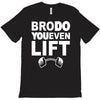 bro do you even lift baseball raglan T-Shirt