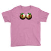 christmas pudding boobs funny Youth Tee