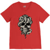 skull snake V-Neck Tee