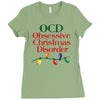 ocd obsessive christmas disorder Ladies Fitted T-Shirt