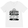 Queens Are Born In July V-Neck Tee
