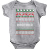 ugly christmas brother Baby Bodysuit