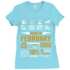 Born February Multitasking Problem Solving Tees Ladies Fitted T-Shirt