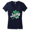 Lucky Irish Baby Women's V-Neck T-Shirt
