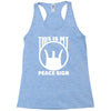 this is my peace sign Racerback Tank