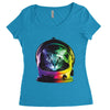 astro cat Women's Triblend Scoop T-shirt