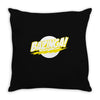 bazinga Throw Pillow