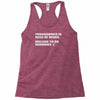 programmer in need of work Racerback Tank