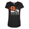 hiking old paths new adventure Maternity Scoop Neck T-shirt