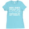 men have feelings ... thirsty Ladies Fitted T-Shirt