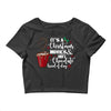 it's a christmas movies and hot chocolate kind of day Crop Top