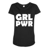 girl power Maternity Scoop Neck T-shirt