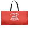 i'm retired Weekender Totes
