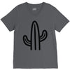 minimalistic cactus V-Neck Tee