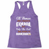 all women are created equal but only the best are born in november Racerback Tank