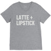 latte and lipstick V-Neck Tee
