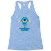 monster eye blue Racerback Tank