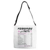 February Girl Facts Pisces Adjustable Strap Totes