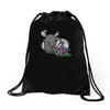moosing block Drawstring Bags