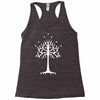 white tree of gondor Racerback Tank