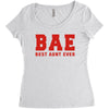 BAE Best Aunt Ever Women's Triblend Scoop T-shirt