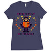 never give up Ladies Fitted T-Shirt