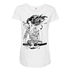 tattoo girl Maternity Scoop Neck T-shirt