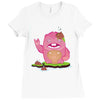 mrs yetti and her poops Ladies Fitted T-Shirt