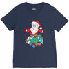 santa with piles of christmas V-Neck Tee