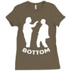 bottom eye poke Ladies Fitted T-Shirt