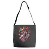 wicked jester skull Adjustable Strap Totes