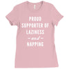 laziness and napping Ladies Fitted T-Shirt