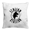 italian stallion Throw Pillow