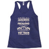 proud vet tech dad Racerback Tank