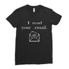 i read your email Ladies Fitted T-Shirt