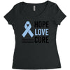 hope love cure stomach cancer awareness Women's Triblend Scoop T-shirt