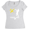 finger guns batle royal gaming Women's Triblend Scoop T-shirt