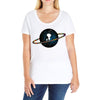 Space Girl Ladies Curvy T-Shirt