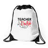 teacher tribe Drawstring Bags