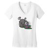 moosing block Women's V-Neck T-Shirt