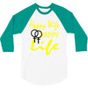 happy wife happy life 3/4 Sleeve Shirt