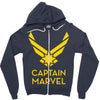 captain marvel 4 Zipper Hoodie