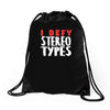 i defy stereotypes Drawstring Bags