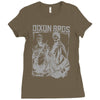 the walking dead tv show daryl and merle dixon brothers zombies Ladies Fitted T-Shirt