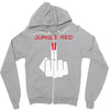 jungle red Zipper Hoodie