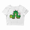 funny animal Crop Top