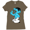 tobias smurf Ladies Fitted T-Shirt