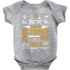 Born October Multitasking Problem Solving Tees Baby Onesie