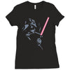 banksy cool darth Ladies Fitted T-Shirt